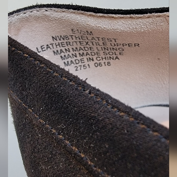 Nine West Black/Grey Suede Shoes Sz: 5 1/2 - Picture 4 of 4